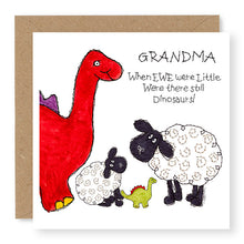 Load image into Gallery viewer, Hey EWE Grandma Dinosaurs Birthday Card, (EW118)
