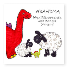 Load image into Gallery viewer, Hey EWE Grandma Dinosaurs Birthday Card, (EW118)