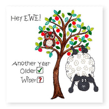 Load image into Gallery viewer, Hey EWE Older Wiser Birthday Card, (EW123)