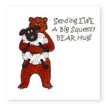 Load image into Gallery viewer, Hey EWE Big Squeezy Hug General Card, (EW127)