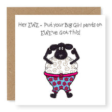 Load image into Gallery viewer, Hey EWE Big Girl Pants Good Luck Card, (EW133)