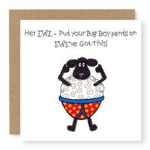 Load image into Gallery viewer, Hey EWE Big Boy Pants Good Luck Card, (EW134)