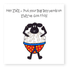 Load image into Gallery viewer, Hey EWE Big Boy Pants Good Luck Card, (EW134)