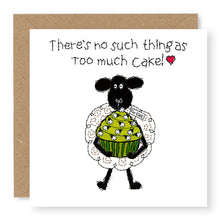 Load image into Gallery viewer, Hey EWE Sheep Cupcake No Such Thing Birthday Card, (EW142)
