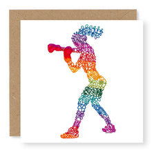 Load image into Gallery viewer, Inspire Female Boxer Blank Card, (IN015)