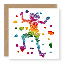 Load image into Gallery viewer, Inspire Female Climber Blank Card, (IN023)
