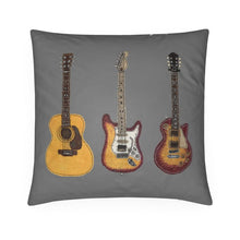 Load image into Gallery viewer, Cushion - Guitars on Slate Grey