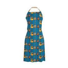 Load image into Gallery viewer, Apron - Guitar Pattern on Petrol Blue