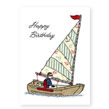 Load image into Gallery viewer, Vintage Sailing Boat Birthday Card (BD56)