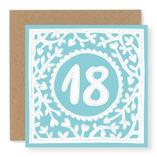 Load image into Gallery viewer, 18th Birthday Card, Girl's Age 18 Birthday Card (BD62)