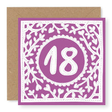Load image into Gallery viewer, 18th Birthday Card, Girl's Age 18 Birthday Card (BD62)