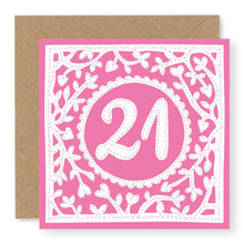 Load image into Gallery viewer, 21st Birthday Card, Age 21 Birthday Card for Her (BD63)