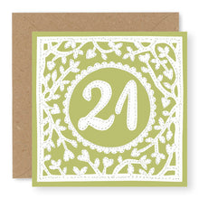 Load image into Gallery viewer, 21st Birthday Card, Age 21 Birthday Card for Her (BD63)