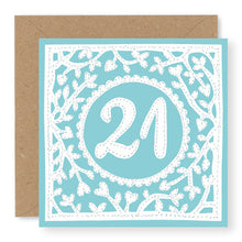 Load image into Gallery viewer, 21st Birthday Card, Age 21 Birthday Card for Her (BD63)