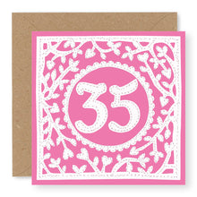 Load image into Gallery viewer, 35th Birthday Card, Age 35 Birthday Card for Her (BD66)