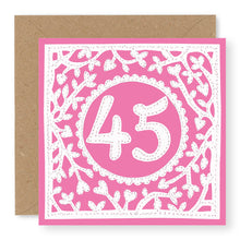 Load image into Gallery viewer, 45th Birthday Card, Age 45 Birthday Card for Her (BD68)