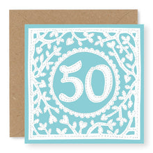 Load image into Gallery viewer, 50th Birthday Card, Age 50 Birthday Card for Her (BD69)