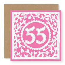Load image into Gallery viewer, 55th Birthday Card, Age 55 Birthday Card for Her (BD70)