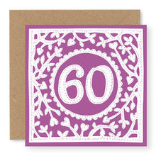 Load image into Gallery viewer, 60th Birthday Card, Age 60 Birthday Card for Her (BD71)