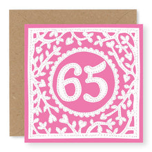 Load image into Gallery viewer, 65th Birthday Card, Age 65 Birthday Card for Her (BD72)
