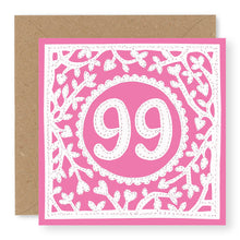 Load image into Gallery viewer, 99th Birthday Card, Age 99 Birthday Card for Her (BD79)