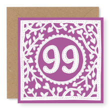 Load image into Gallery viewer, 99th Birthday Card, Age 99 Birthday Card for Her (BD79)