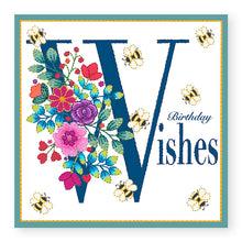Load image into Gallery viewer, Bouquet Birthday Wishes Birthday Card, (BQ001)