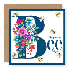 Load image into Gallery viewer, Bouquet Happiest of Bee Days Birthday Card, (BQ005)