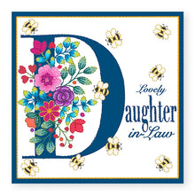 Load image into Gallery viewer, Bouquet Lovely Daughter-in-Law Birthday Card, (BQ024)