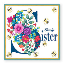 Load image into Gallery viewer, Bouquet Lovely Sister Birthday Card, (BQ025)