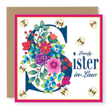 Load image into Gallery viewer, Bouquet Lovely Sister-in-Law Birthday Card, (BQ026)