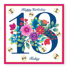 Load image into Gallery viewer, Bouquet Age 18 Birthday Card, (BQ031)