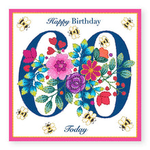 Load image into Gallery viewer, Bouquet Age 60 Birthday Card, (BQ036)