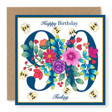 Load image into Gallery viewer, Bouquet Age 90 Birthday Card, (BQ039)