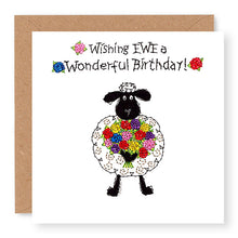 Load image into Gallery viewer, Hey EWE Roses Wonderful Birthday Card, (EW08)