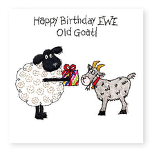 Load image into Gallery viewer, Hey EWE Old Goat Birthday Card, (EW100)