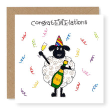 Load image into Gallery viewer, Hey EWE Fizz Congratulations Card, (EW103)