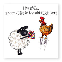 Load image into Gallery viewer, Hey EWE Old Bird Birthday Card, (EW116)