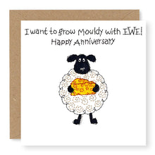 Load image into Gallery viewer, Hey EWE Cheesy Anniversary Card, (EW90)