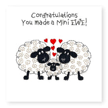 Load image into Gallery viewer, Hey EWE New Born Mini EWE Baby Card, (EW91)