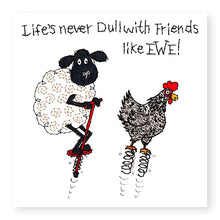 Load image into Gallery viewer, Hey EWE Friends like EWE Pogo Card, (EW96)