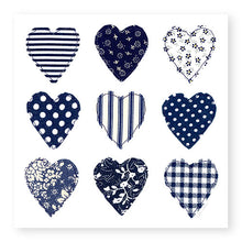 Load image into Gallery viewer, Blue 9 of Hearts Blank Card (GC23)