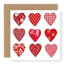 Load image into Gallery viewer, Red 9 of Hearts Blank Card (GC24)