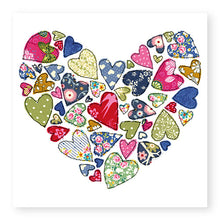 Load image into Gallery viewer, Patchwork Heart Blank Card (GC37)