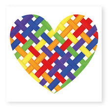 Load image into Gallery viewer, Rainbow Heart Blank Card (GC53)