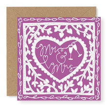 Load image into Gallery viewer, Mr and Mrs Wedding Card (GC55)