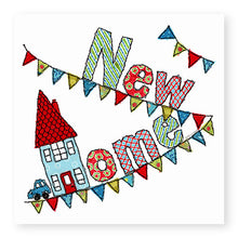 Load image into Gallery viewer, Bunting New Home Card, (GC59)