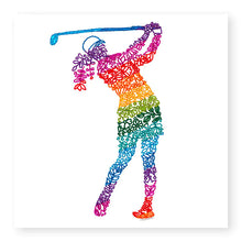 Load image into Gallery viewer, Inspire Female Golf Blank Card, (IN005)
