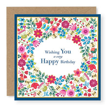 Load image into Gallery viewer, Summer Breeze Wishing You A Very Happy Birthday Card, (SB002)