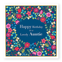 Load image into Gallery viewer, Summer Breeze Happy Birthday To A Lovely Auntie Birthday Card, (SB018)